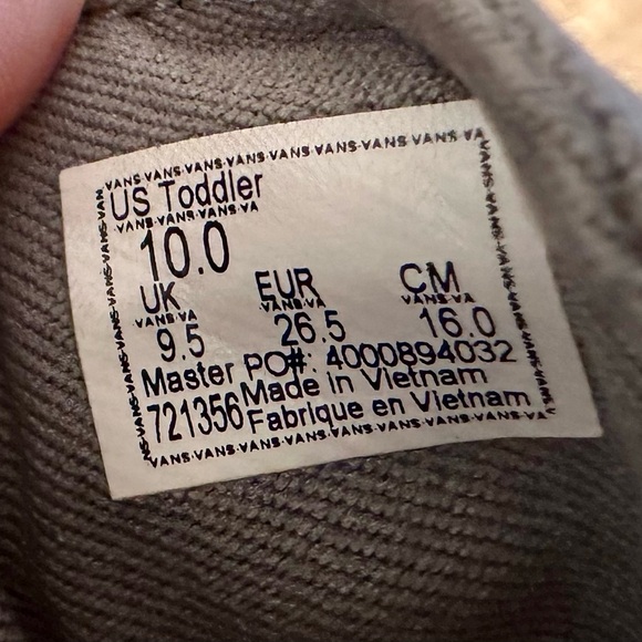 Vans Old Skool Gray Pink Ward V sneakers size 10 toddler - Picture 6 of 6